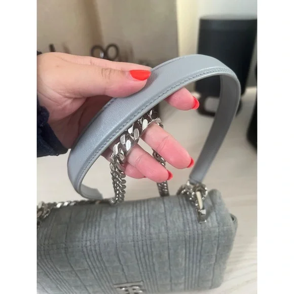 Burberry Small Gray Lola Bag - Picture 4 of 16
